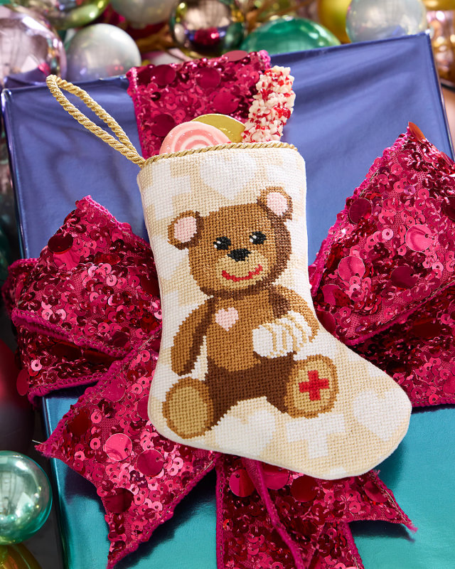"Bear-y Better" Mini Bauble Stocking